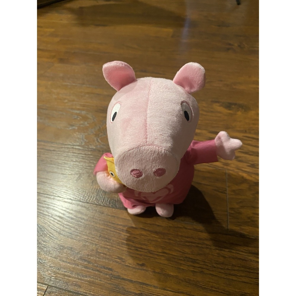 Hasbro Peppa Pig Plush Stuffed Animal Pink Heart Dress Teddy Bear‎ F3777 2022